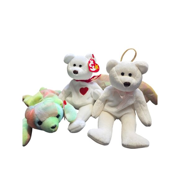 Lot of 3 Vintage Ty Beanie Babies Plush Bears - Picture 2 of 8
